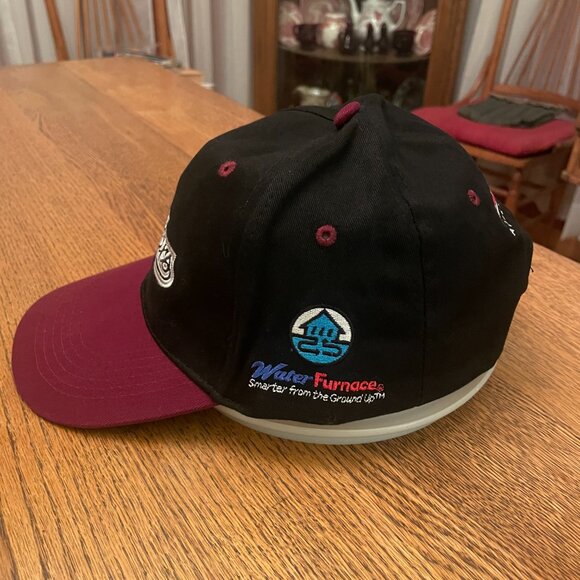 Men's Idaho Falls Chukars Black/Maroon Hook and Loop Baseball Hat Cap** - Picture 6 of 10